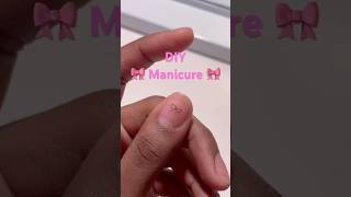 Cutesy Manicure At Home nails diynails [upl. by Onaimad287]