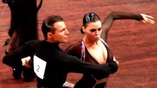 Dorin Frecautanu  Marina Sergeeva WDC German Open 2014 WDC professional latin final  chachacha [upl. by Nillad830]