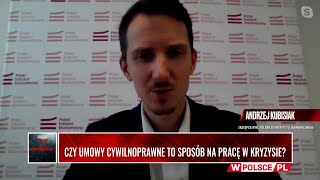 WYWIAD GOSPODARCZY Czy umowy cywilnoprawne to sposób na pracę w kryzysie [upl. by Beaufert]