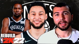 NBA 2K22  Rebuild REALISTA do NETS após ter sido varrido dos Playoffs [upl. by Hardi]