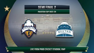 Live  Karachi Whites vs Multan  Match 29  2nd Semi Final  Pakistan Cup 202324  PCB [upl. by Meekar]