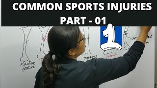 COMMON SPORTS INJURIES Part001  SPORTS MEDICINE  CLASS 12  BPEDMPED [upl. by Yekim]