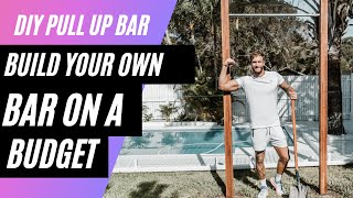 Building an outdoor Pullup bar  DIY ChinUp bar [upl. by Ahsiym]