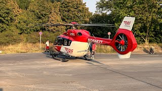 DRF Luftrettung Christoph 100 DHXFG H145 Staaken 17092024 helicopter [upl. by Attiuqaj]