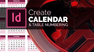 Calendar Design amp Table Numbering in InDesign [upl. by Odlawso262]