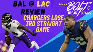 Offense falters bad turnovers and the Quentin Johnston situation Ravens beat Chargers 2010 [upl. by Murphy583]