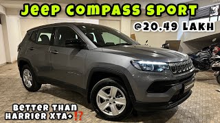 Jeep compass sport Base Varient  ऐसे BASE Varient पर किसका दिल नहीं आएगा⁉️🤷🏾‍♂️ [upl. by Ainslee]