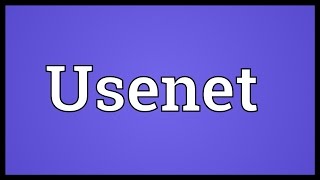 Usenet Meaning [upl. by Tini711]