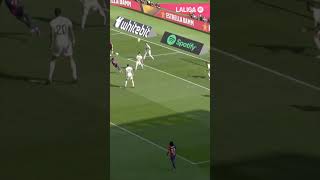 So close 😱 laligahighlights fcbarcelona shorts [upl. by Afirahs]