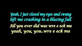 MILEY CYRUS  WRECKING BALL LYRIC KARAOKE [upl. by Abigael]