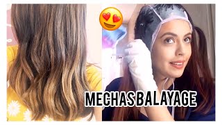 MECHAS BALAYAGE en casa con gorro MUY FÁCIL❤️  PASÓ A PASO  DIY cap highlights [upl. by Lathrop]