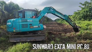 Sunward EXCAVATOR mini PC 80 Bersenang  Senang di Jalan Berlumpur 🤪🤪  Dunia Anak [upl. by Vitoria926]