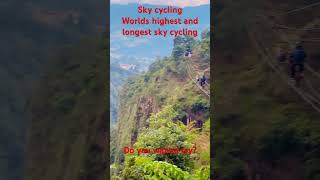 Sky cycling  world’s highest and longest sky cycling instrumental skycycling kushma 🎊usa [upl. by Gonzalo156]