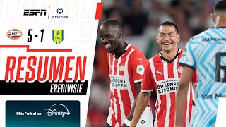 Resumen I PSV Eindhoven 51 Waalwijk I Eredivisie I Doblete del Chucky en el debut granjero [upl. by Gustafsson]