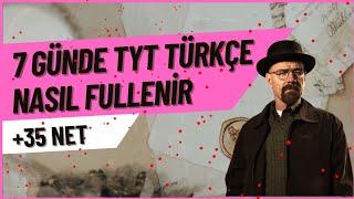 YKS 35 AY KALA 7 GÜNDE TYT TÜRKÇEYİ FULLEME PROGRAMI [upl. by Ticknor]