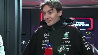 George Russell PostRace Interview  2024 Bahrain Grand Prix [upl. by Sufur]