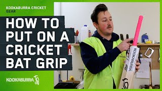 How to Fit a Grip on your Cricket Bat  Kookaburra Cricket [upl. by Lynn593]