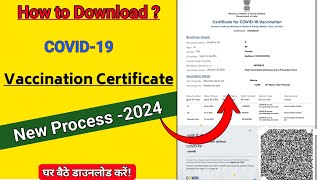 Vaccine Certificate Kaise Download Kare  Vaccination  Vaccine Certificate Kaise Nikale  Covid [upl. by Woodward32]