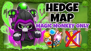 Hedge MAGIC MONKEYS ONLY Guide  No Monkey Knowledge  BTD6 [upl. by Timi178]