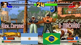 FT5 kof98 AlexCoronel AR vs DMACHADO BR King of Fighters 98 Fightcade Mar 18 [upl. by Kronick70]