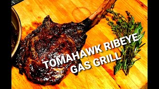 Tomahawk Ribeye On A Gas Grill  How To Cook Steak [upl. by Romain]