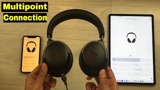 How to Connect Bose QuietComfort Ultra Headphones with 2 Different Devices  Multipoint Connection [upl. by Kurland]