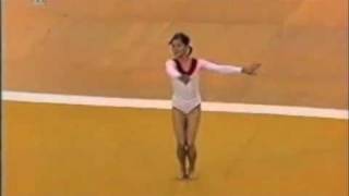 1972 Olympics Olga Korbut URS AA Floor full routine good sound [upl. by Aisyat]