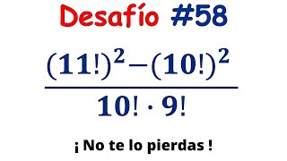 ¿ Sabes solucionar este Fantástico Desafío   NÚMEROS FACTORIALES [upl. by Ganley]