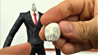 Como Hacer a SLENDERMAN de Plastilina  How to SLENDER MAN in Clay  Escultura DibujAme Un [upl. by Varney]