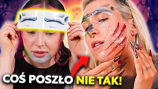 🎃 TESTUJEMY KOSMETYKI I RANY NA HALLOWEEN tatuaż czaszka sztuczna krew ♦ Agnieszka Grzelak Beauty [upl. by Zeuqirdor167]