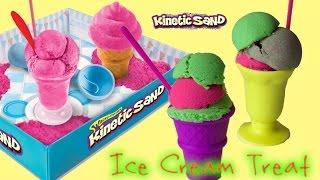 Kinetic Sand Ice Cream Treat Make Kinetic Sand Ice Cream and Cupcakes Fun and Creative for Children [upl. by Mikeb]