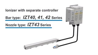 SMC Separate Controller Ionizer  Bar Type  Nozzle Type IZT40414243 series [upl. by Behn263]