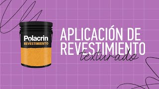 Cómo aplicar Revestimiento texturado Polacrin paso a paso [upl. by Langsdon477]