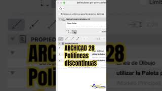 ARCHICAD 28 Polilineas discontinuas [upl. by Annayehc]