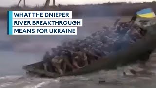 Analysing what Ukraines Dnieper breakthrough could mean for war [upl. by Akla477]