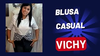 ✅️DIY Como fazer Blusa Casual Vichy Costura fácil passo a passo para iniciantes Gisleide Novelo [upl. by Eemaj]