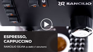 Espresso cappuccino  Rancilio Silvia a další s 1 okruhem [upl. by Annahahs660]