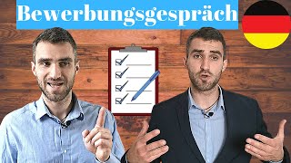 Bewerbungsgespräch auf Deutsch  Deutsch lernen B1 B2 C1  Deutsche Dialoge [upl. by Rakabuba]