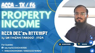 PROPERTY INCOME Complete  ACCA Taxation TXUK  December 24 Attempt sirfaizanfarooq [upl. by Rosel]