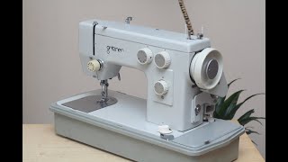 Gritzner Kayser 46 Nähmaschine Sewing machine Швейная машина Instruction [upl. by Eirrej]