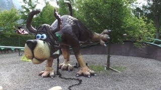 Dog Fart Roller Coaster POV Hundeprutterutchebane Bon Bon Land Denmark [upl. by Irama]