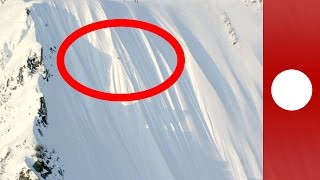 Impresionante caída de 488 metros esquiando en las montañas de Alaska [upl. by Gambrell]