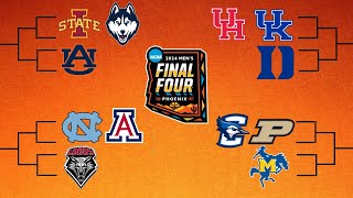 2024 March Madness Tournament Predictions FULL BRACKET [upl. by Lyda]