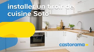 Comment installer un tiroir de cuisine Soto Goodhome  Castorama [upl. by Ardie434]