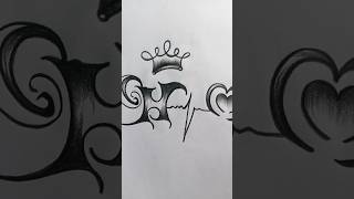 H tattoo drawing  short [upl. by Suoirrad]