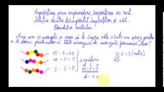 Împărțirea prin cuprindere împărțirea cu rest  Matematică clasa a IVa [upl. by Aloek]