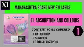 Adsorption and Colloids11th Maharashtra boardPart 1 Types of adsorption [upl. by Nnaes]