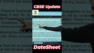 CBSE Latest Update 🔥🔥 DateSheet for practical Exams🔥🔥 [upl. by Halona]