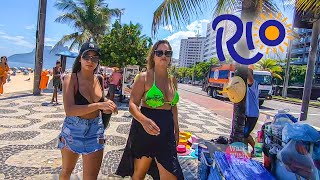 Ipanema Beach Walk Promenade Rio de Janeiro Brasil Walking Tour [upl. by Eniamor401]