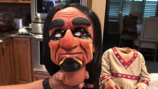 Jimmy Vee unboxes Chance Wolf custom Indian Chief ventriloquist dummy for The Dummy Blogcom [upl. by Tommy83]